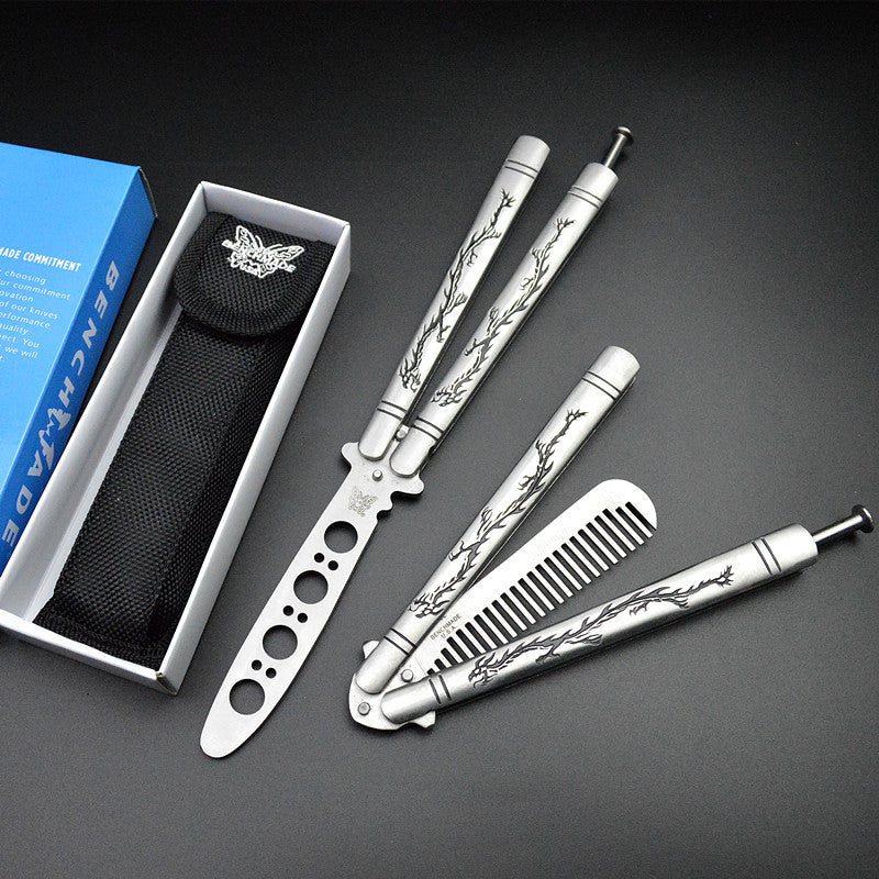 Balisong Trainer Dragon - Acero Inoxidable (Sin Filo)