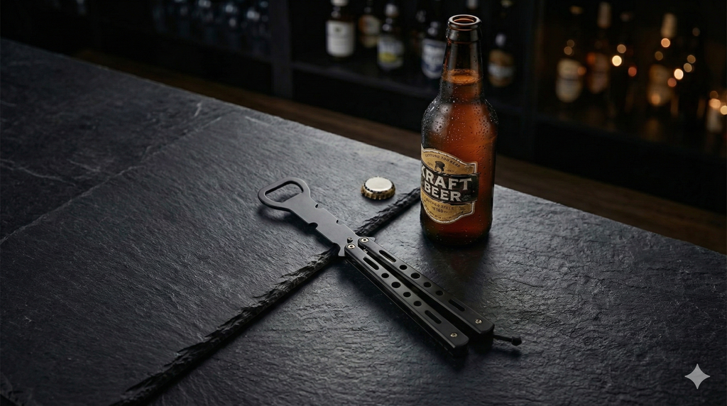 Balisong Abrelatas 'Party Tool' - Herramienta de Trucos