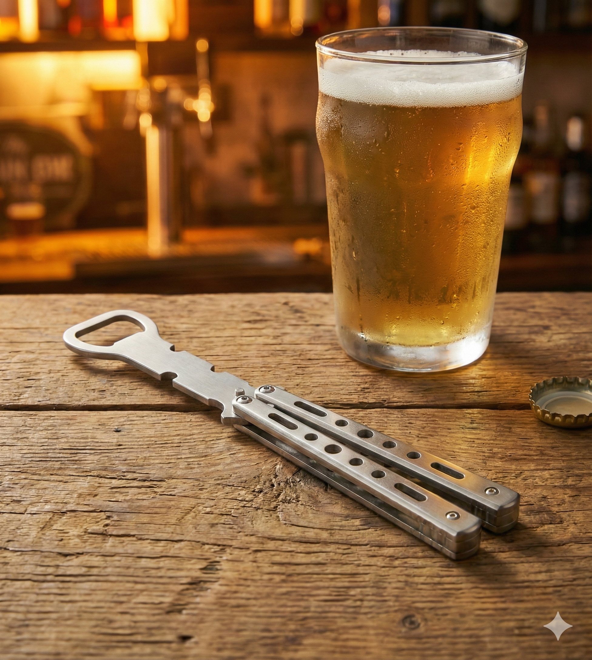 Balisong Abrelatas 'Party Tool' - Herramienta de Trucos